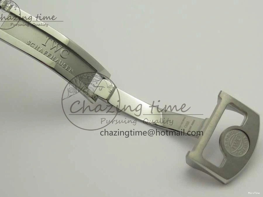 MIROTIME 0227 Sporty Portuguese Tourbillon IW504602 SS ZF Best Edition Blue Dial on Black Leather Strap 7175